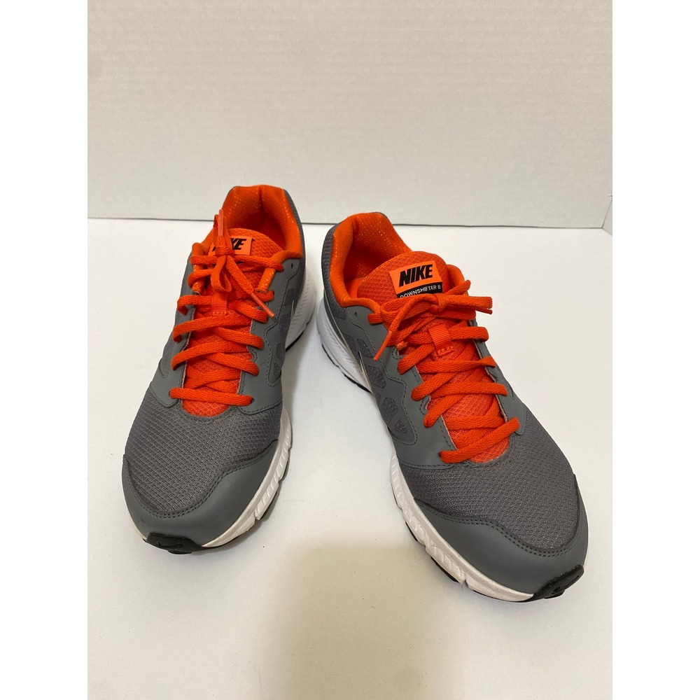 Nike Downshifter 9.5 Running Gymwear Shoes Mens 9 Grey Black Orange 852459-001 - Picture 2 of 6